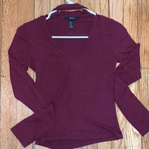 Blouse from Forever 21 size S color Maroon